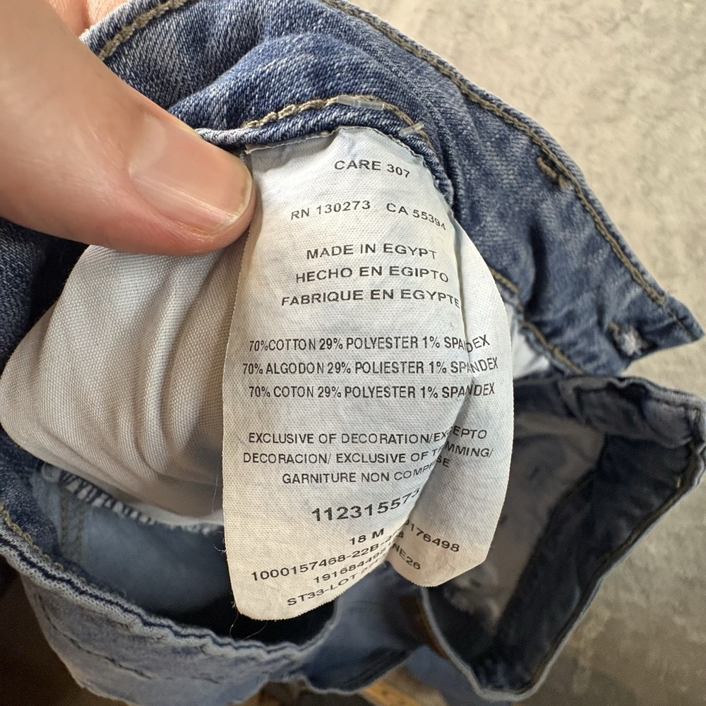 Lee Riders Midrise Capri Women's 38.5x22 Medium Wash Denim Cropped Jeans SEE DES - Picture 4 of 11